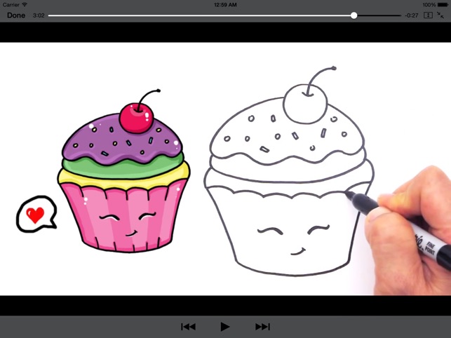 How to Draw Cute Foods for iPad(圖2)-速報App