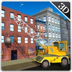 Activities of Wrecking Ball Crane Operator & Demolition Sim
