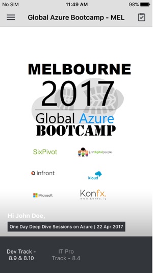 Global Azure Bootcamp MEL(圖2)-速報App