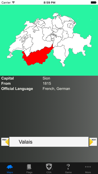 How to cancel & delete Switzerland Canton Maps and Coat of Arms from iphone & ipad 1