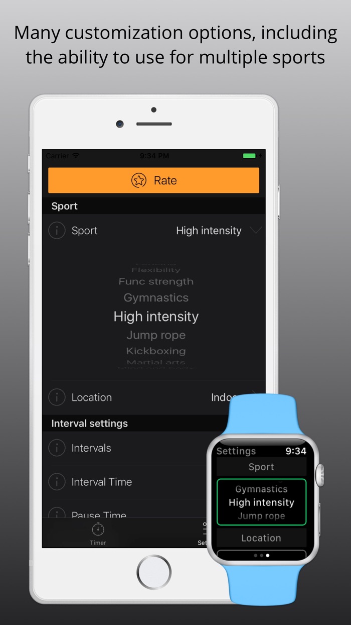 Intrvl - Interval timer for multiple sports