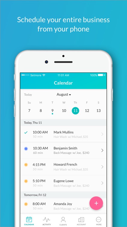 Setmore Appointment Scheduling