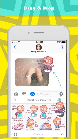 Tale Of Two Shops: Tim stickers for iMessage(圖3)-速報App