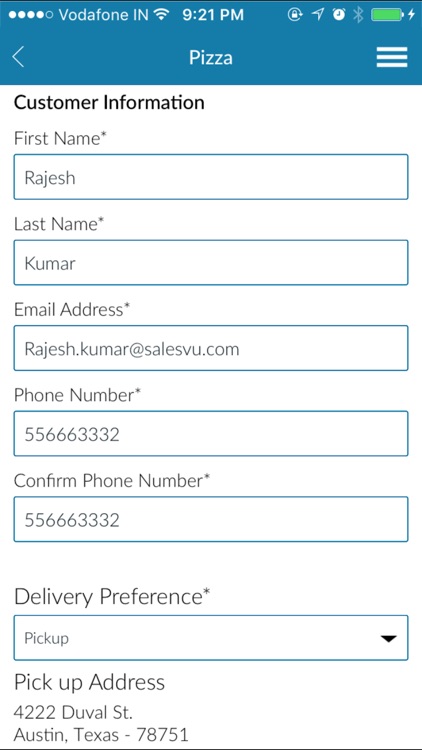 Branded App for Pizza (powered by SalesVu) screenshot-3