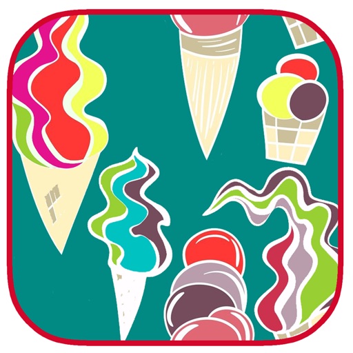 Draw Ice Cream Coloring Book For Kids Preschool iOS App