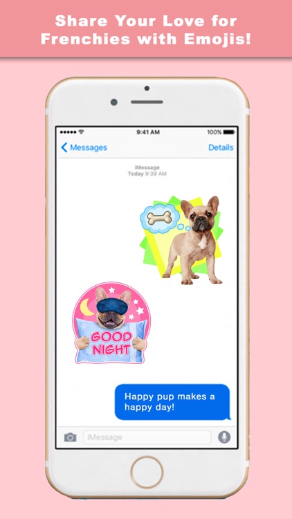 FrenchieLoveMoji Stickers & Keyboard for Bulldogs
