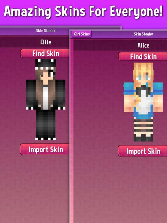 Skins for Minecraft  Boy & Girl Minecraft Skins by DV Artz Limited