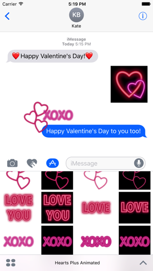 Hearts+ Animated Sticker Pack for iMessa