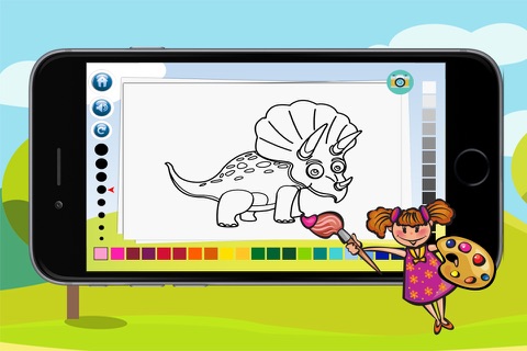 Dinosaur Park Coloring Book Kids Game screenshot 4