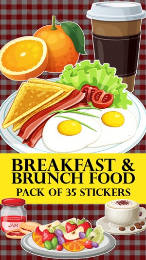 Breakfast and Brunch Food Sticker Pack(圖1)-速報App