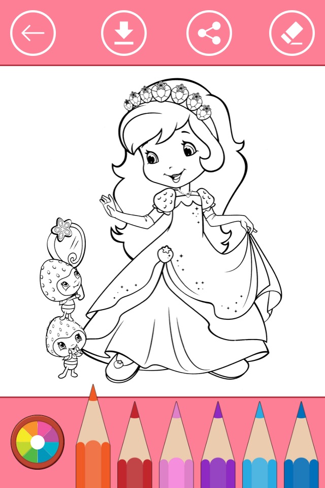 Princess Coloring Book for Girls: Learn to color screenshot 4