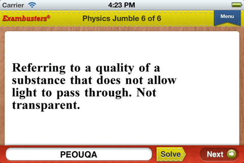 NY Regents Physics Prep Flashcards Exambusters screenshot 4