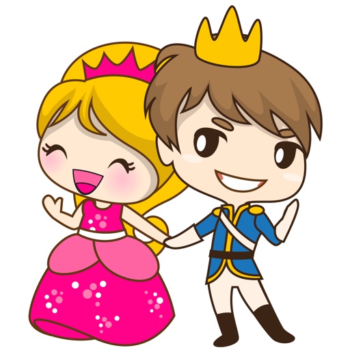 Sweet Royal couple for iMessage Sticker icon