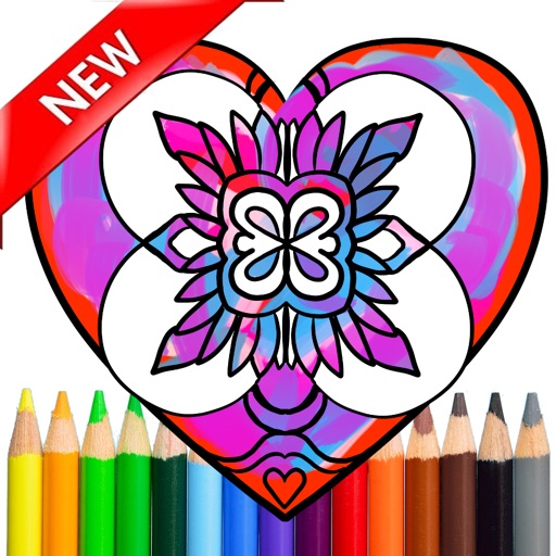Adult Coloring Beautiful Mandala Stress Relieved iOS App