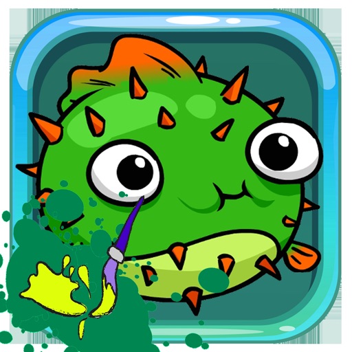 Coloring Book-Fun Painting Ocean - Zoo for Kids Icon