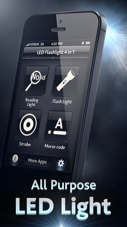 Flashlight, Strobe, Morse Code, Lighted Magnifier