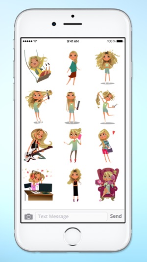 Daily Life Active Girl Sticker Pack(圖4)-速報App