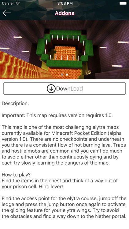 Elytra Maps Addons for Minecraft PE