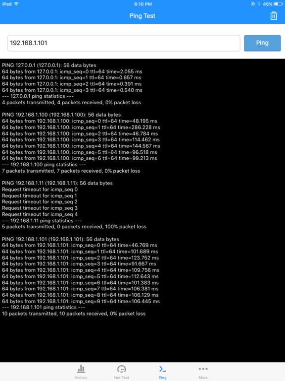 speed tester & net ping test screenshot 2