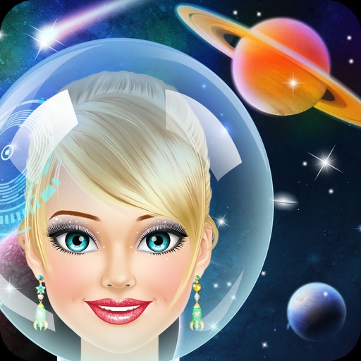 Space Girl Salon - Makeup and Dress Up Kids Games iOS App