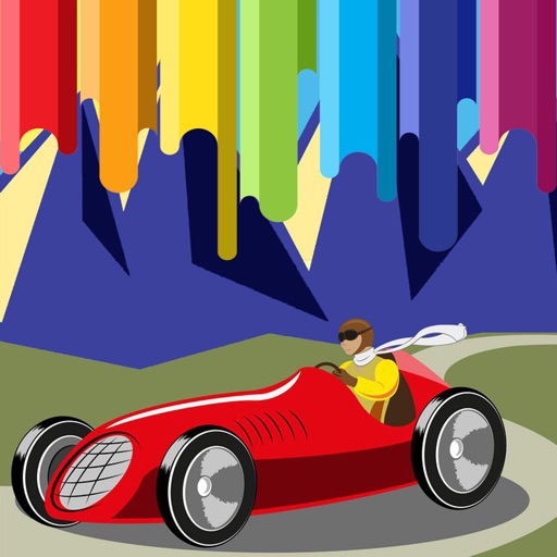 Draw Car Coloring Page Games For Kids Edition iOS App