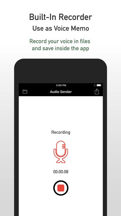 Audio Sender - Audio Memo and Voice Changer