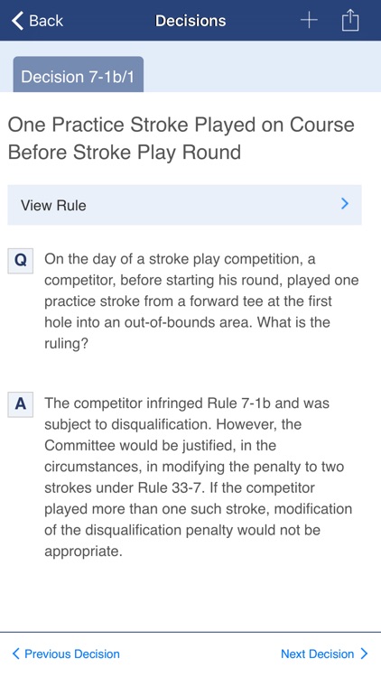 Decisions on the Rules of Golf