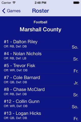 Marshall County HS - Athletics screenshot 3