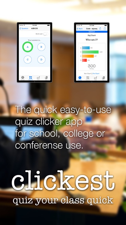 clickest - audience / classroom response system