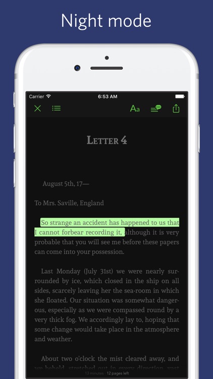 Frankenstein - notes, sync transcript