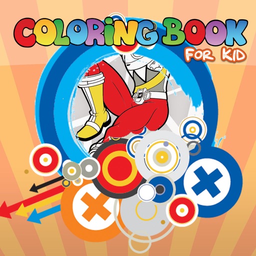 ColorBooks Friendly for Power Rangers Dino Charge iOS App