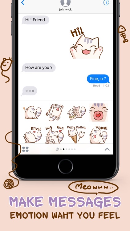 Maimeow Stickers Emoji Keyboard By ChatStick