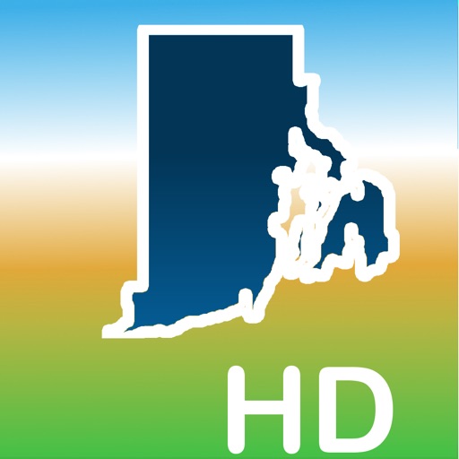 Aqua Map Rhode Island RI Lakes HD- Nautical Charts icon