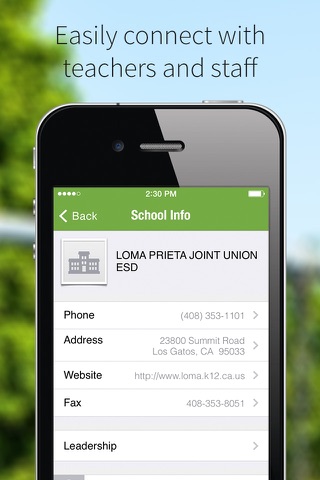 Loma Prieta Joint Union ESD screenshot 2