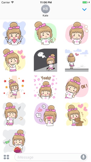 Aisha The Cute Little Girl Stickers(圖3)-速報App