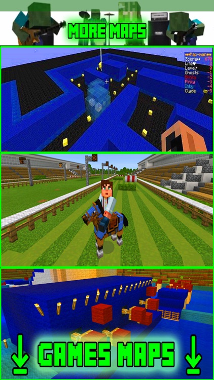 Games Maps for MINECRAFT PE ( Pocket Edition ) !