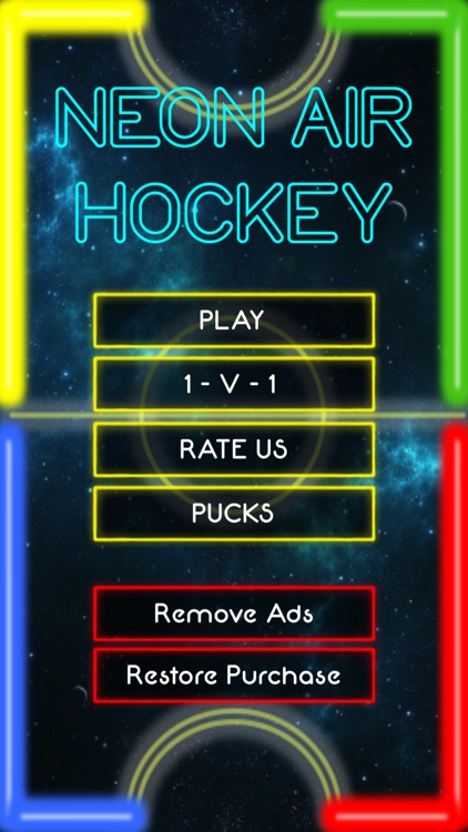 Neon Air Hockey Pro