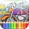 Vehicles Coloring Book for Kids & Toddlers, boy, girl or children