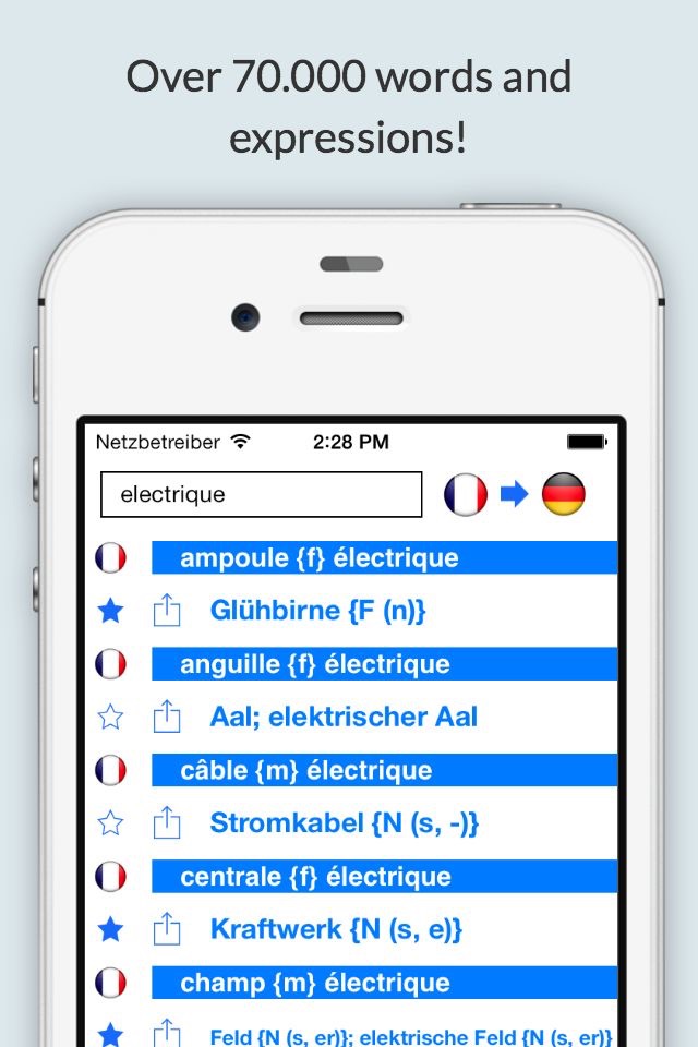 Offline German French Dictionary screenshot 3