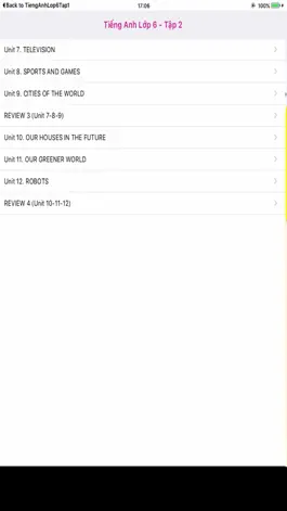 Game screenshot Tieng Anh 6 - English 6 - Tap 2 apk