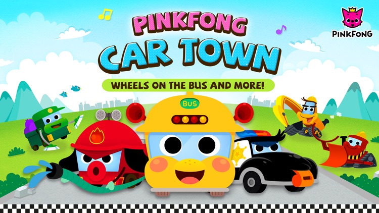 PINKFONG Car Town: Wheels on the bus and more! screenshot-0