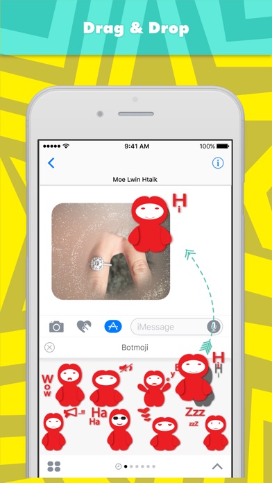 Moe Lwin HtaikによるBotmojiステッカーのスクリーンショット3 Moe Lwin HtaikによるBotmojiステッカーのスクリーンショット3