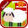 Farm Animals Cartoon Jigsaw Puzzle Games