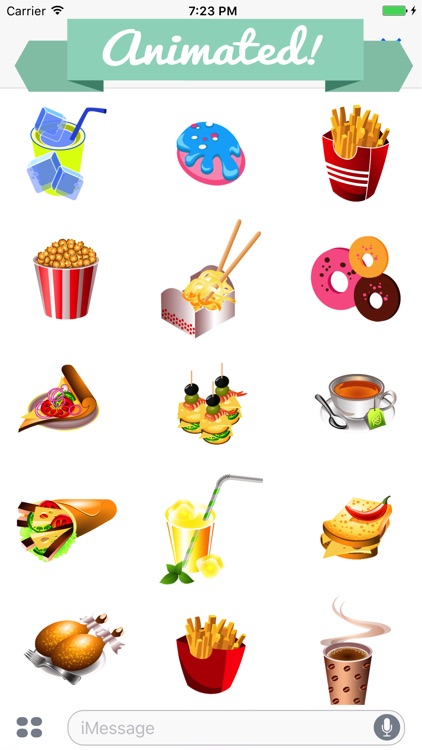 Animated Fast Food Stickers