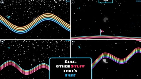 Screenshot #10 for Ski On Neon - Top Flying Game!