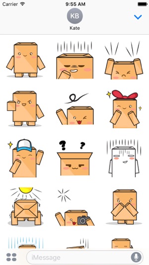 Torro the cardboard box robot for iMessage Sticker(圖2)-速報App