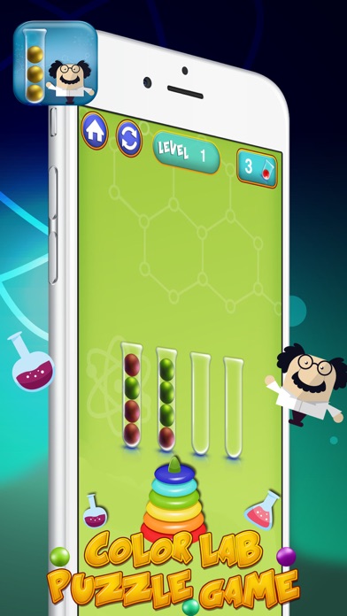 How to cancel & delete Color Lab Puzzle Game: Bubble Tower of Hanoi from iphone & ipad 2