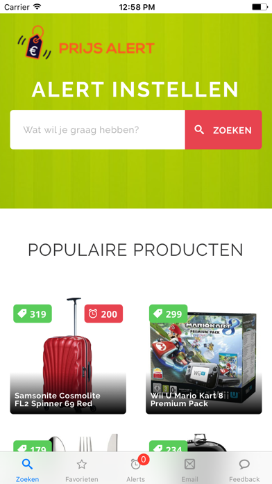 Screenshot #1 pour Prijs Alert