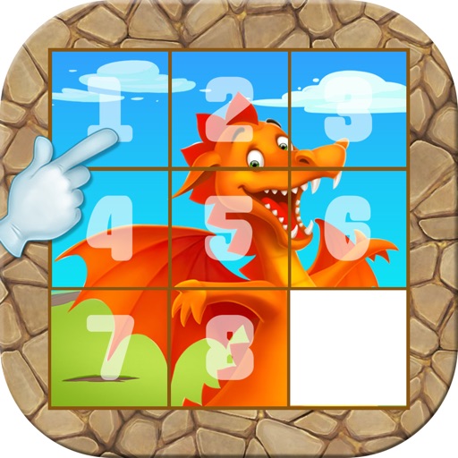 Dinosaur Slide Puzzle For Kids