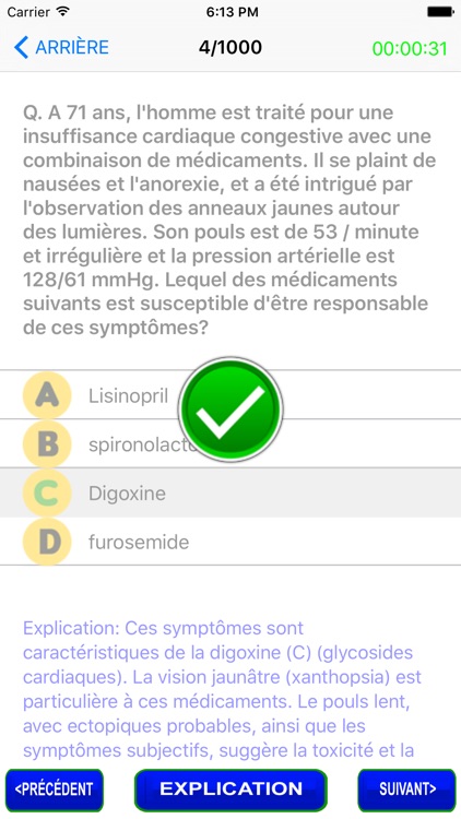 Internal Medicine Quiz in French